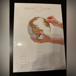 NWT Scratch Globe DIY globe kit puzzle map